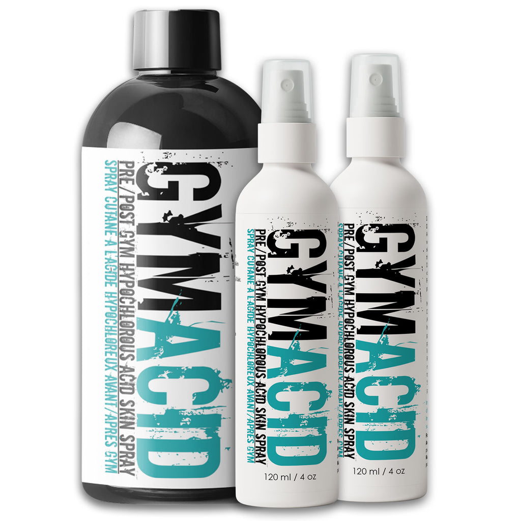 120ml gym acid hypochlorous acid skin spray bundle